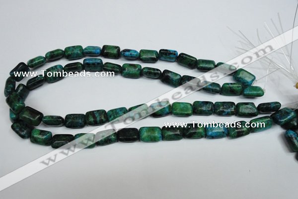 CCS472 15.5 inches 10*14mm rectangle dyed chrysocolla gemstone beads