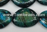 CCS481 15.5 inches 22*30mm freeform dyed chrysocolla gemstone beads