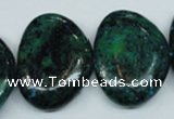 CCS482 15.5 inches 22*30mm freeform dyed chrysocolla gemstone beads