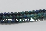 CCS50 16 inches 4mm round dyed chrysocolla gemstone beads wholesale
