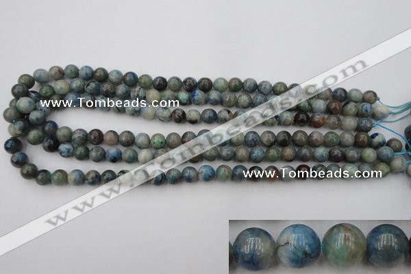 CCS502 15.5 inches 8mm round natural chrysocolla gemstone beads