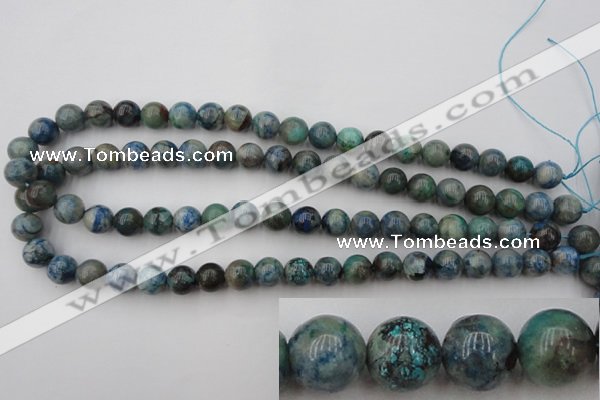 CCS503 15.5 inches 10mm round natural chrysocolla gemstone beads