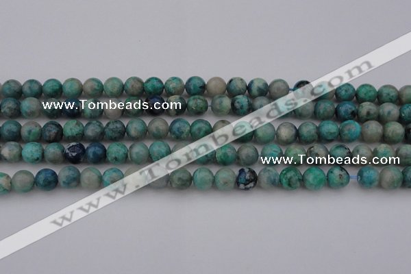 CCS512 15.5 inches 8mm round natural chrysocolla gemstone beads