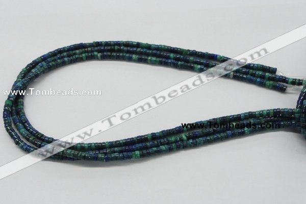 CCS54 16 inches 2*7mm heishi dyed chrysocolla gemstone beads