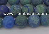 CCS543 15.5 inches 10mm round matte dyed chrysocolla beads