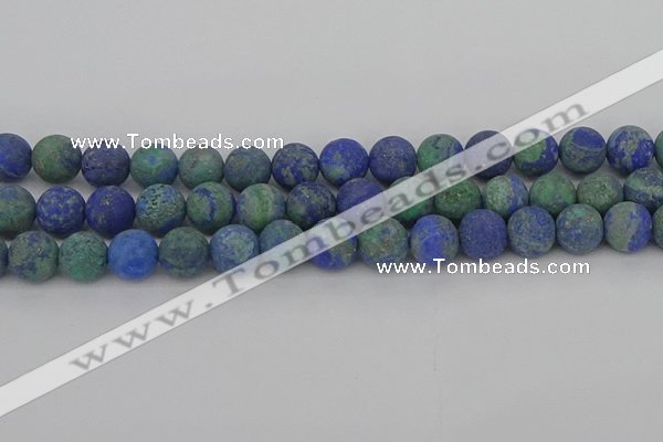 CCS544 15.5 inches 12mm round matte dyed chrysocolla beads