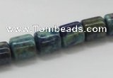 CCS55 16 inches 10*12mm cylinder dyed chrysocolla gemstone beads