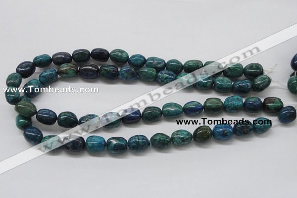 CCS58 16 inches 12*15mm nuggets dyed chrysocolla gemstone beads