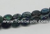 CCS59 16 inches 8*10mm oval dyed chrysocolla gemstone beads