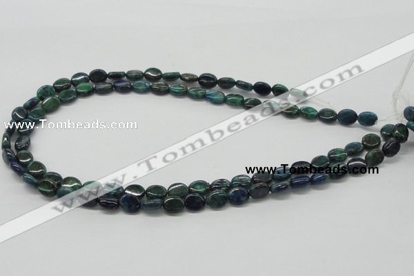 CCS59 16 inches 8*10mm oval dyed chrysocolla gemstone beads