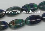 CCS60 16 inches 10*20mm oval dyed chrysocolla gemstone beads