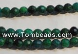 CCS601 15.5 inches 6mm faceted round dyed chrysocolla gemstone beads