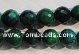 CCS604 15.5 inches 12mm faceted round dyed chrysocolla gemstone beads