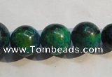 CCS609 15.5 inches 10mm – 20mm round dyed chrysocolla gemstone beads