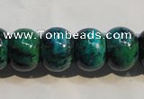 CCS618 15.5 inches 12*16mm rondelle dyed chrysocolla gemstone beads