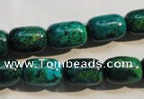 CCS628 15.5 inches 10*14mm drum dyed chrysocolla gemstone beads