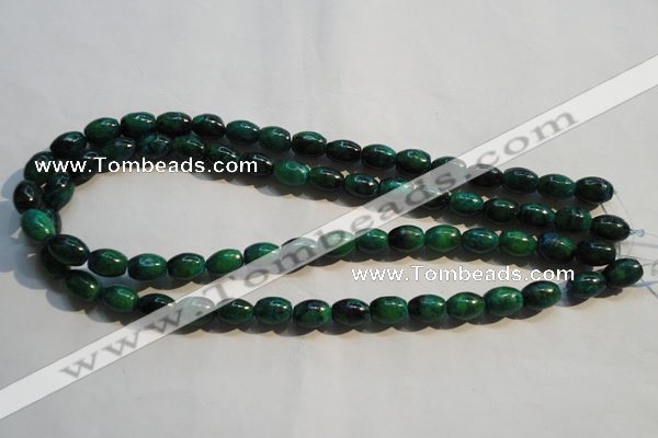 CCS630 15.5 inches 8*12mm rice dyed chrysocolla gemstone beads