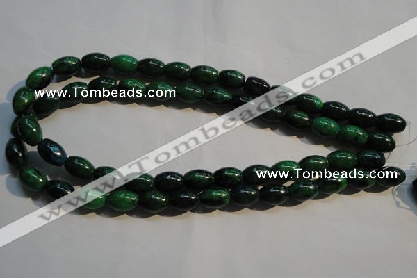 CCS631 15.5 inches 10*14mm rice dyed chrysocolla gemstone beads