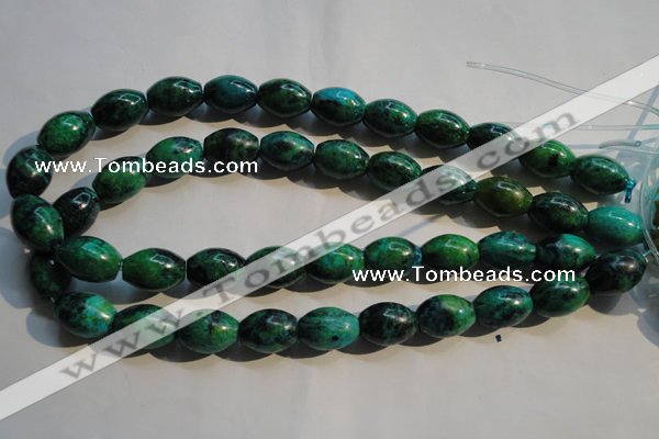 CCS633 15.5 inches 13*18mm rice dyed chrysocolla gemstone beads