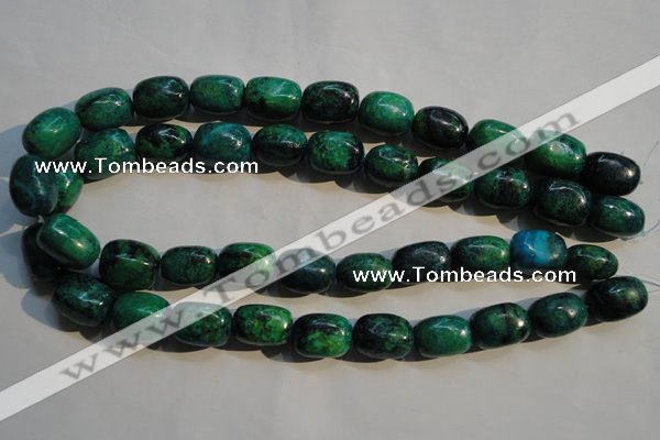 CCS647 15.5 inches 11*17mm nuggets dyed chrysocolla gemstone beads