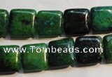 CCS658 15.5 inches 12*12mm square dyed chrysocolla gemstone beads