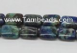 CCS67 16 inches 10*14mm rectangle dyed chrysocolla gemstone beads