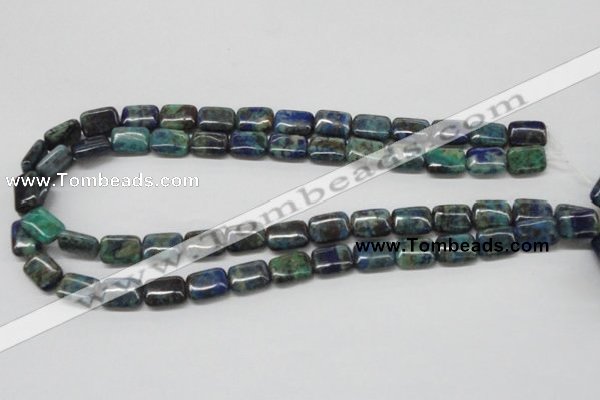 CCS67 16 inches 10*14mm rectangle dyed chrysocolla gemstone beads