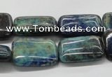 CCS68 16 inches 18*25mm rectangle dyed chrysocolla gemstone beads