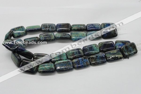 CCS68 16 inches 18*25mm rectangle dyed chrysocolla gemstone beads