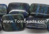 CCS69 16 inches 22*30mm rectangle dyed chrysocolla gemstone beads