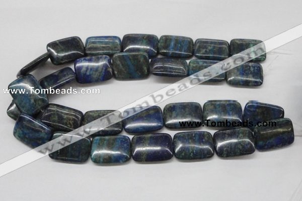 CCS69 16 inches 22*30mm rectangle dyed chrysocolla gemstone beads