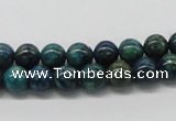 CCS70 15.5 inches 10mm round dyed chrysocolla gemstone beads