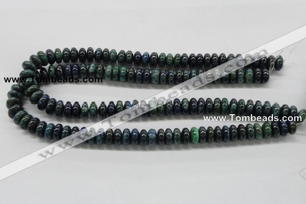 CCS73 15.5 inches 5*8mm rondelle dyed chrysocolla gemstone beads