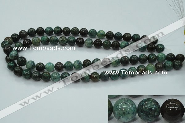 CCS753 15 inches 10mm round chrysocolla gemstone beads wholesale