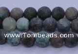 CCS761 15.5 inches 6mm round matte natural chrysocolla beads