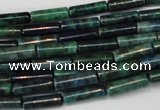 CCS77 15.5 inches 4*13mm tube dyed chrysocolla gemstone beads