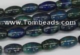 CCS79 15.5 inches 8*12mm rice dyed chrysocolla gemstone beads