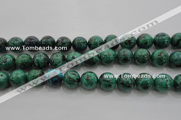 CCS805 15.5 inches 14mm round natural Chinese chrysocolla beads