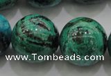 CCS807 15.5 inches 18mm round natural Chinese chrysocolla beads