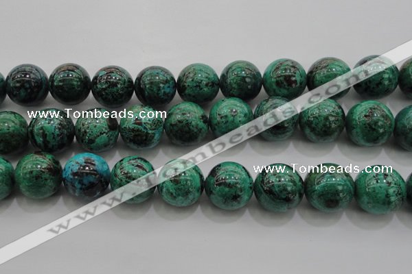 CCS807 15.5 inches 18mm round natural Chinese chrysocolla beads