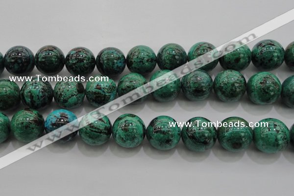 CCS808 15.5 inches 20mm round natural Chinese chrysocolla beads