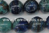 CCS81 15.5 inches 18mm round dyed chrysocolla gemstone beads