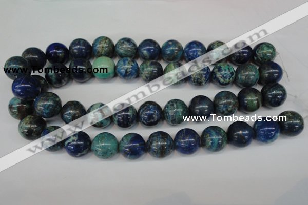 CCS81 15.5 inches 18mm round dyed chrysocolla gemstone beads