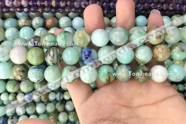 CCS869 15.5 inches 14mm round chrysocolla gemstone beads