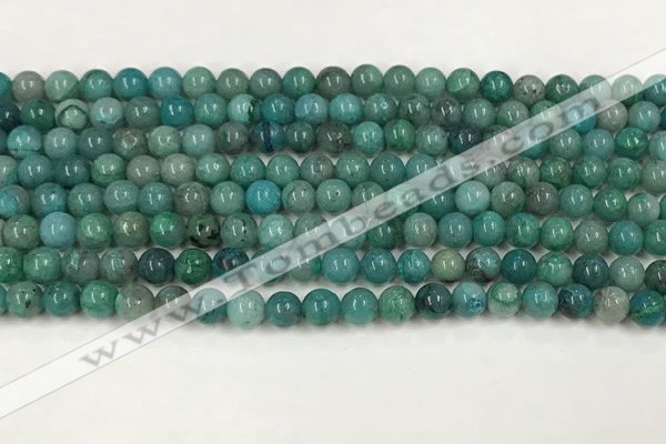 CCS873 15.5 inches 5mm round natural chrysocolla gemstone beads