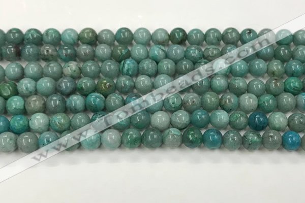 CCS874 15.5 inches 6mm round natural chrysocolla gemstone beads