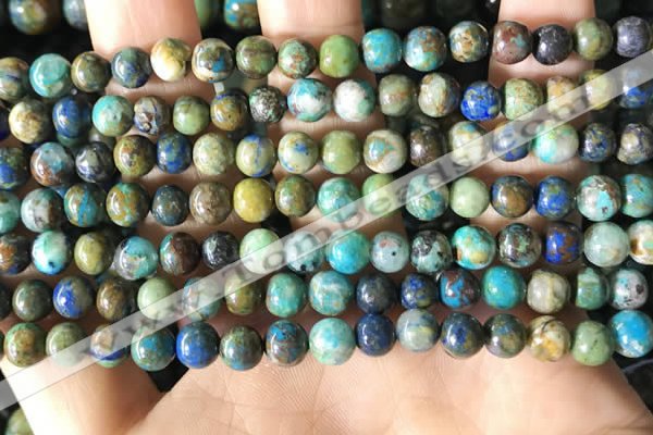 CCS876 15.5 inches 6mm round natural chrysocolla beads wholesale