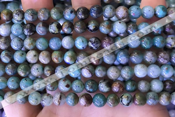 CCS888 15 inches 6mm round natural chrysocolla beads wholesale