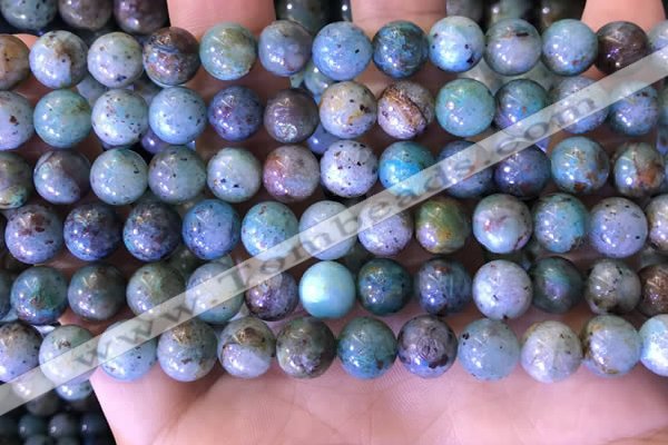 CCS889 15 inches 8mm round natural chrysocolla beads wholesale