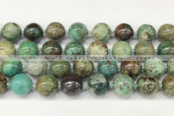 CCS904 15.5 inches 14mm round natural chrysocolla gemstone beads